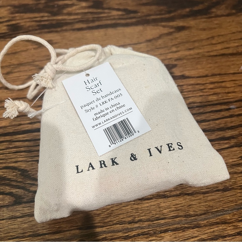 Lark & Ives Cream Hair Scarf Set